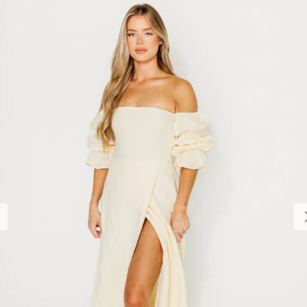 Worth Collective The 100% Cotton Haden Maxi Dress in Cream